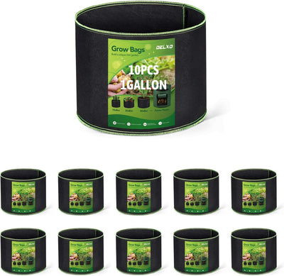 Bolsas cultivo jardín 1gal pack 10 macetas tela para plantas