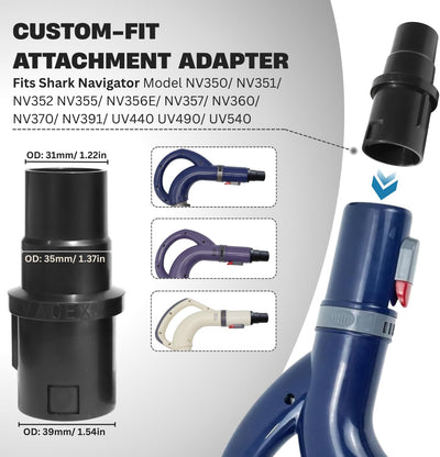 Accesorio flexible Shark para grietas y secadoras
