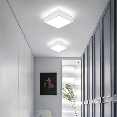 Lámpara techo LED cuadrada 6000K para pasillo dormitorio