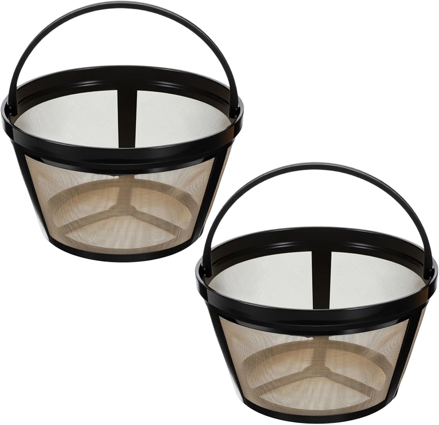 2 Filtros Café Reutilizables 8 Tazas Malla Nailon Con Asa