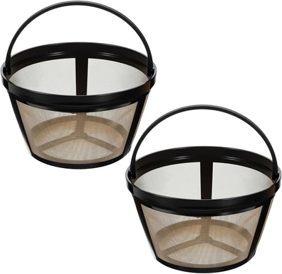 2 Filtros Café Reutilizables 8 Tazas Malla Nailon Con Asa