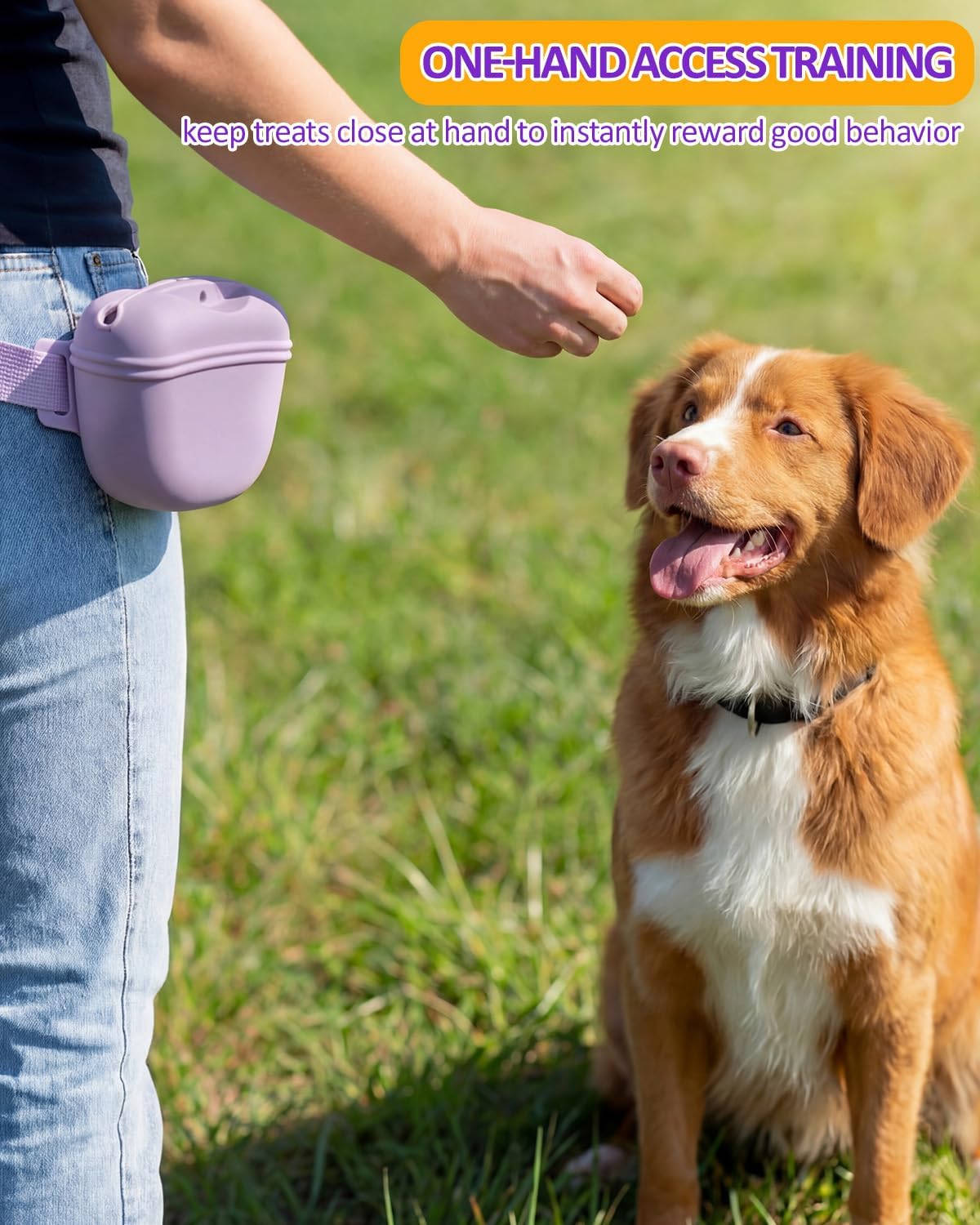 2 Bolsas Silicona Perros Tapa Magnética Cinturón