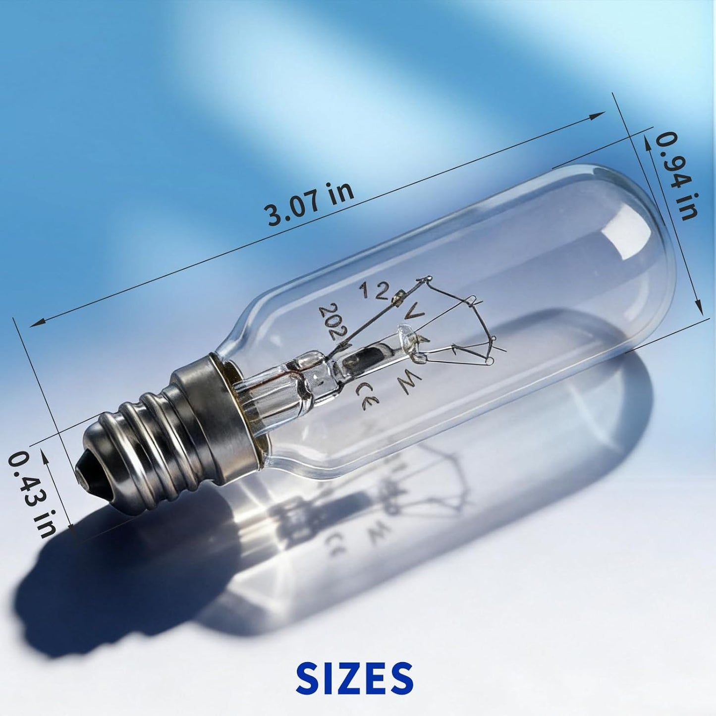 Bombilla E12 para campana Whirlpool Broan 2 Pzas