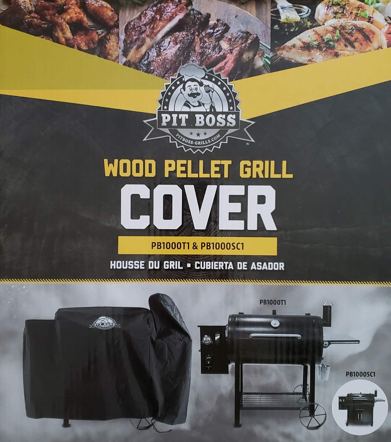 Cubierta parrilla pellets madera color negro