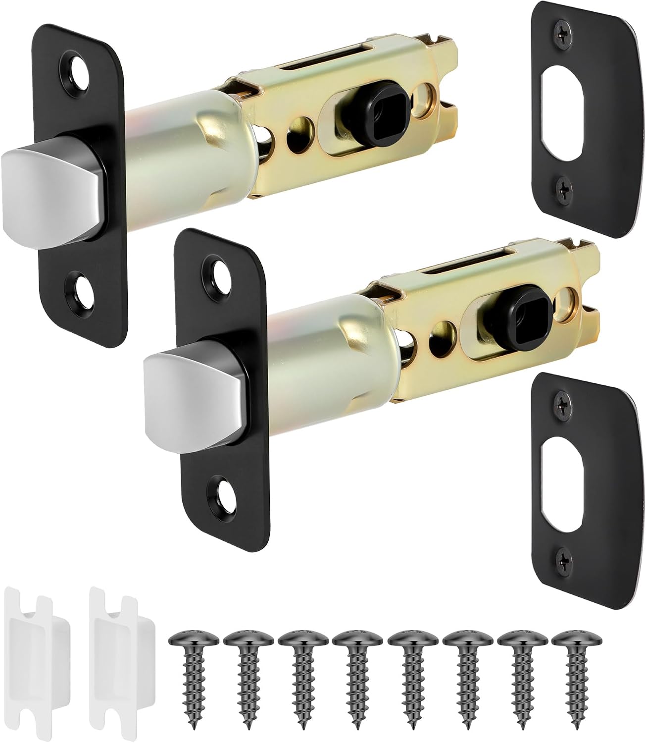 Piezas repuesto cerradura puerta cuadrada 0.315pulg set 2
