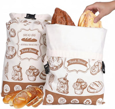 Bolsas reutilizables para pan casero y masa madre impermeables 17 x 13 pulgadas