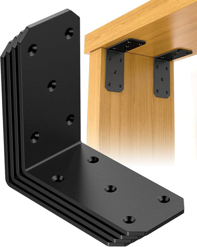 Soportes en L de metal para estante flotante 5x5x2.5pulg
