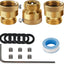 3 Pack Conector Manguera Latón 3/4pulg Válvula Retención Jardín RV