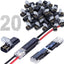 Conectores doble enchufe para tira led 2 pines