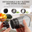 Cortador de frutas desmontable con cuchillas inox para fresas, pepino, hongos y bayas