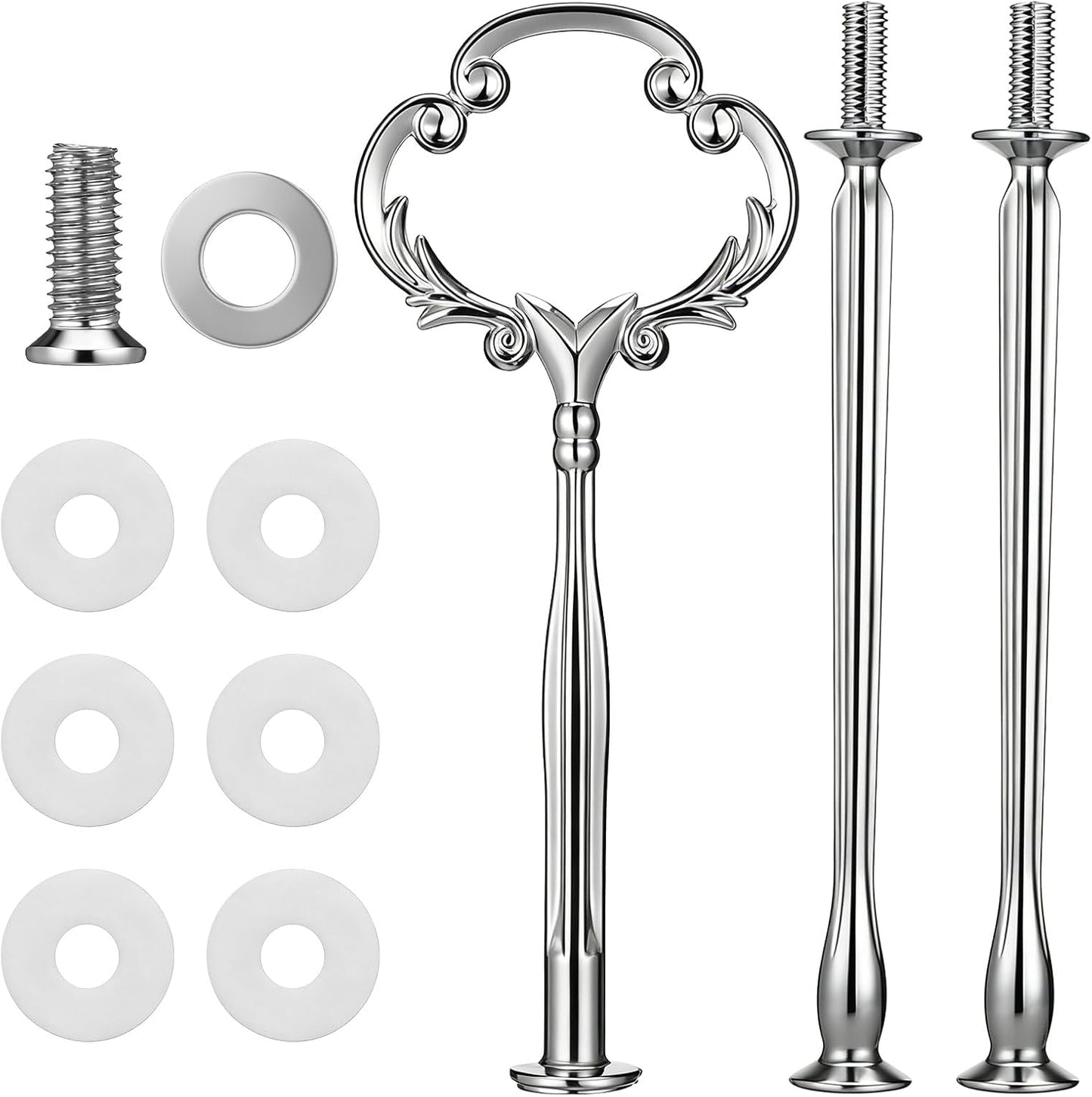 Kit 3 bandejas escalonadas soporte tartas y frutas
