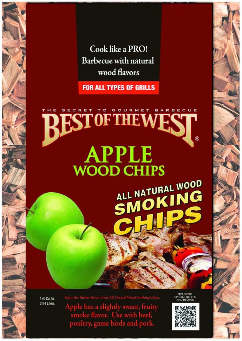 Chips madera manzana dulce para parrilla 180pulg³