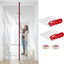 Set 2 Cubiertas Puerta Plástico Cremallera 4x7.2ft