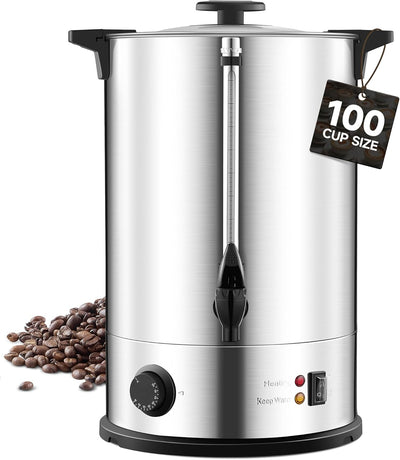 Urna Café Comercial 100 Tazas Acero Inox Doble Pared