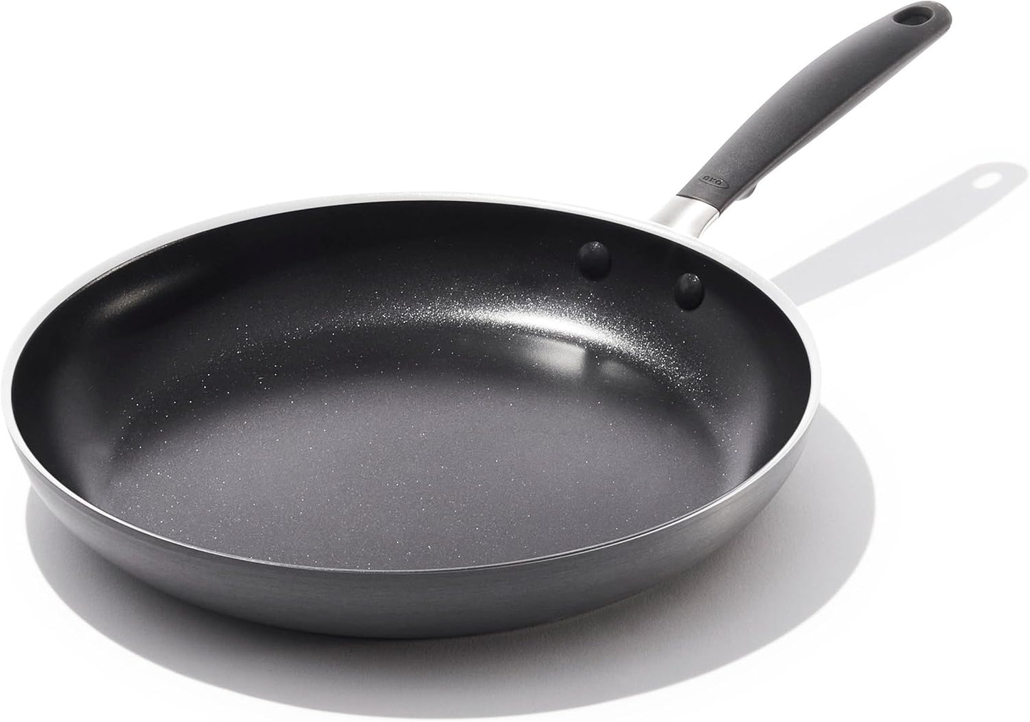 Sartén antiadherente 12pulg mango silicona sin BPA negro