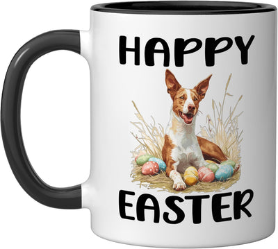 Taza Cerámica Pascua Ibiza Perro Negro/Blanco