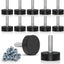12 Pzas Niveladores M6 Goma Ajustables Antiderrap para Mesa