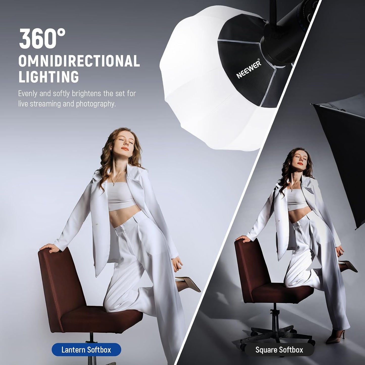 Caja luz linterna 26/65cm difusor 360° Bowens CB60
