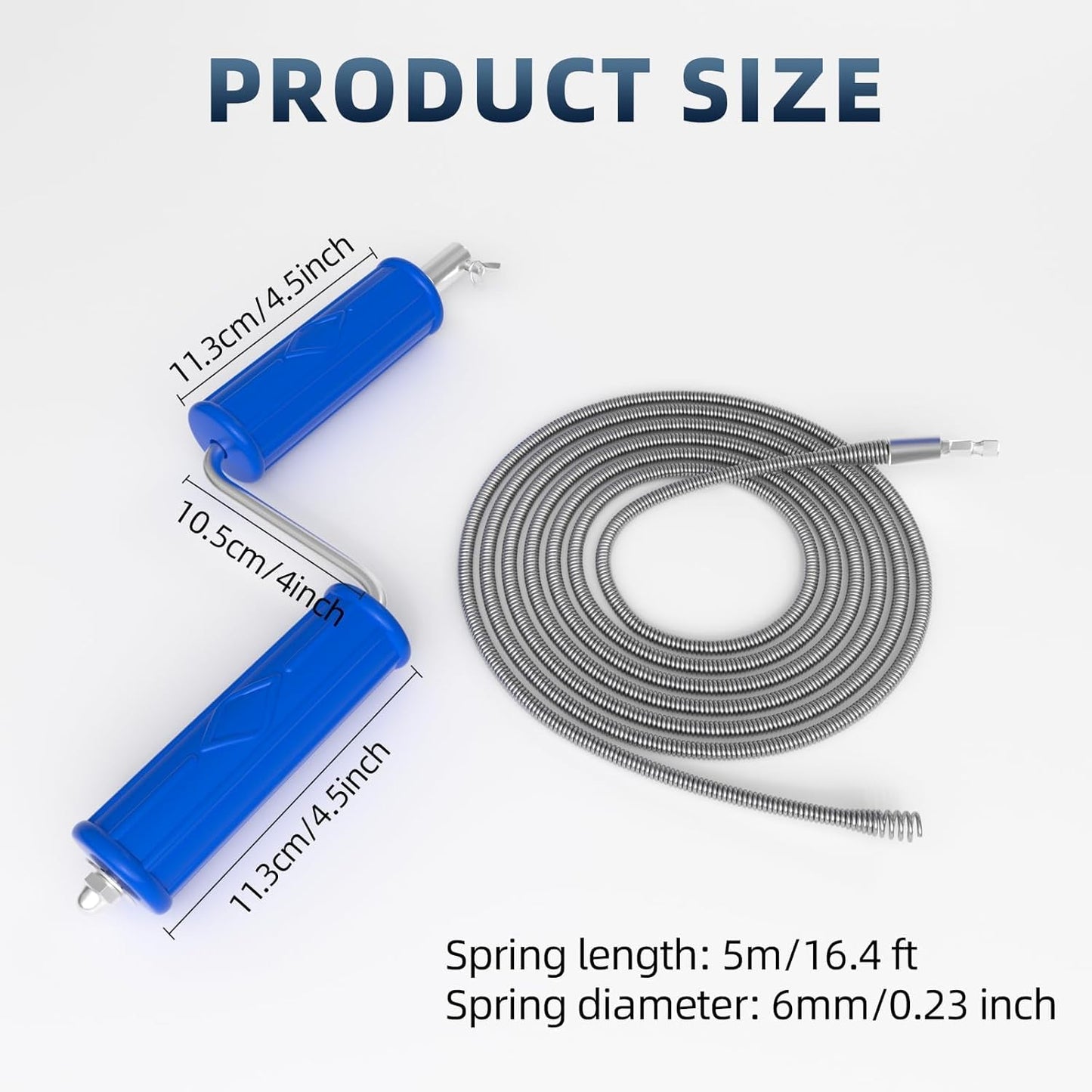 Serpiente drenaje 16.4ft accesorio taladro removedor obstrucciones