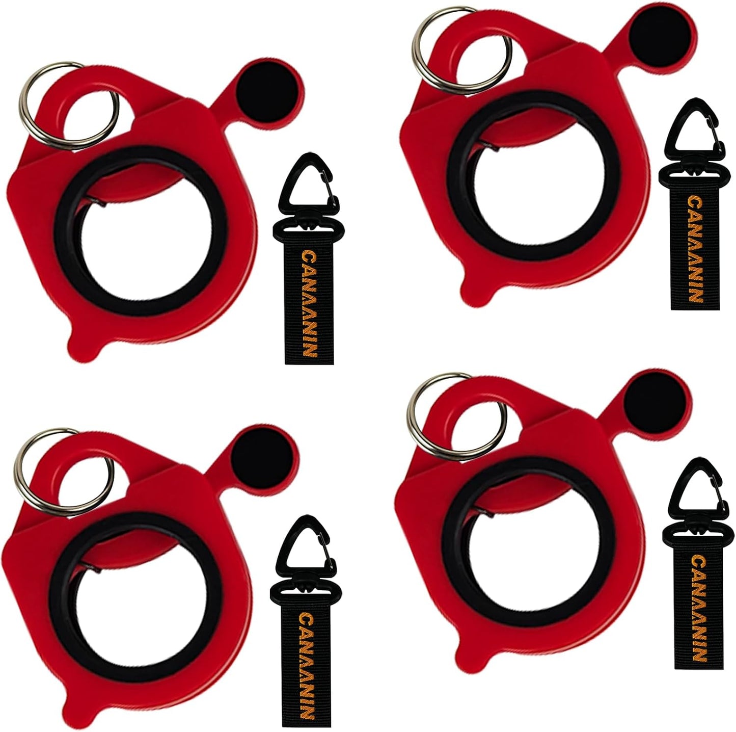 Soporte bridas cable reutilizable resistente rojo