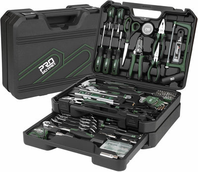 Set 269 Pzas Kit Herramientas Hogar Auto Caja Cajón Verde