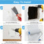 Kit 10 Clips Reparación Yeso 1/2pulg Acero Inox