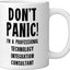Taza Cerámica para Consultor Tecnológico Blanca