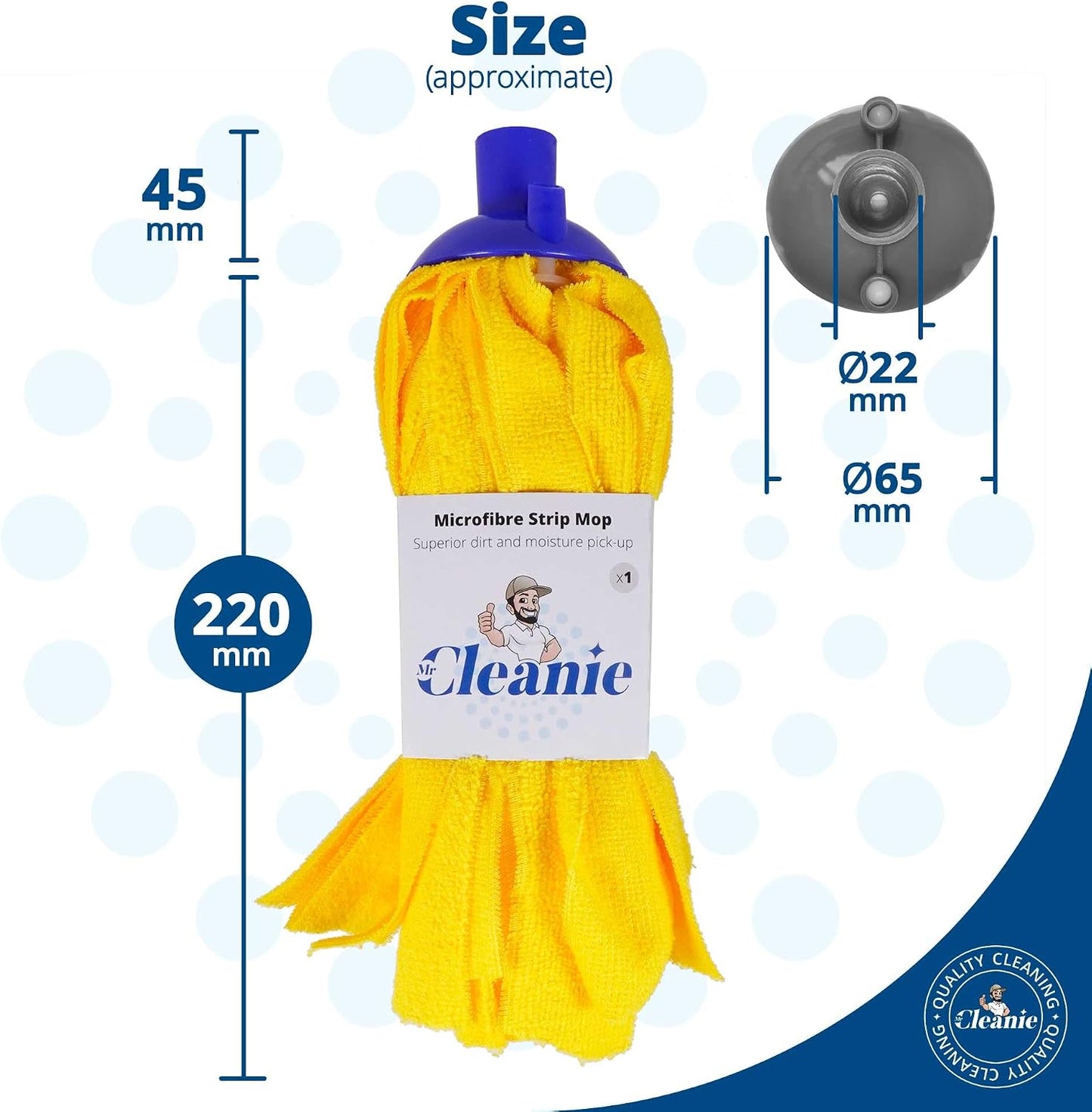 Recambio cabezal fregona microfibra para cocina baño