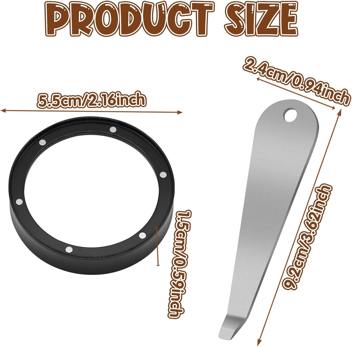 Kit herramientas extracción espresso cesta metal ajuste magnético