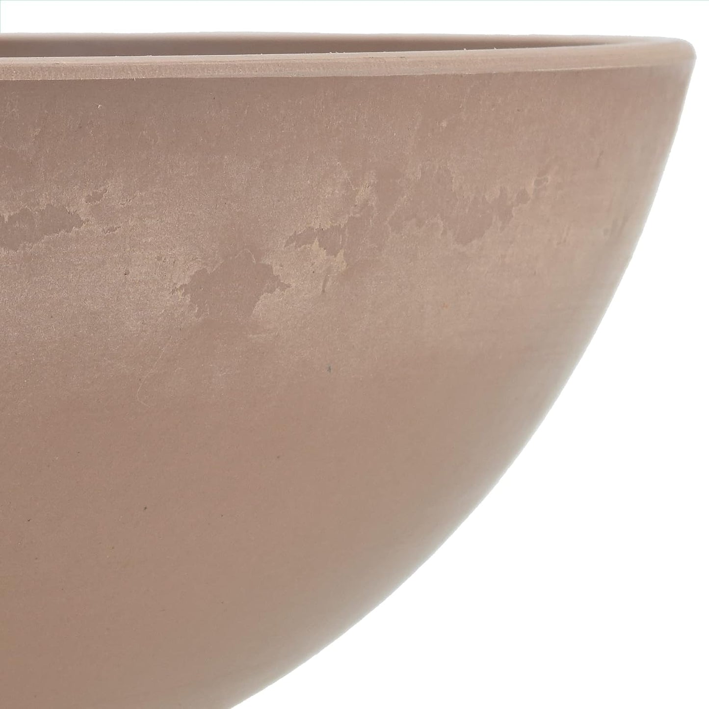 Cuenco centro mesa maceta hadas 12pulg color gris pardo