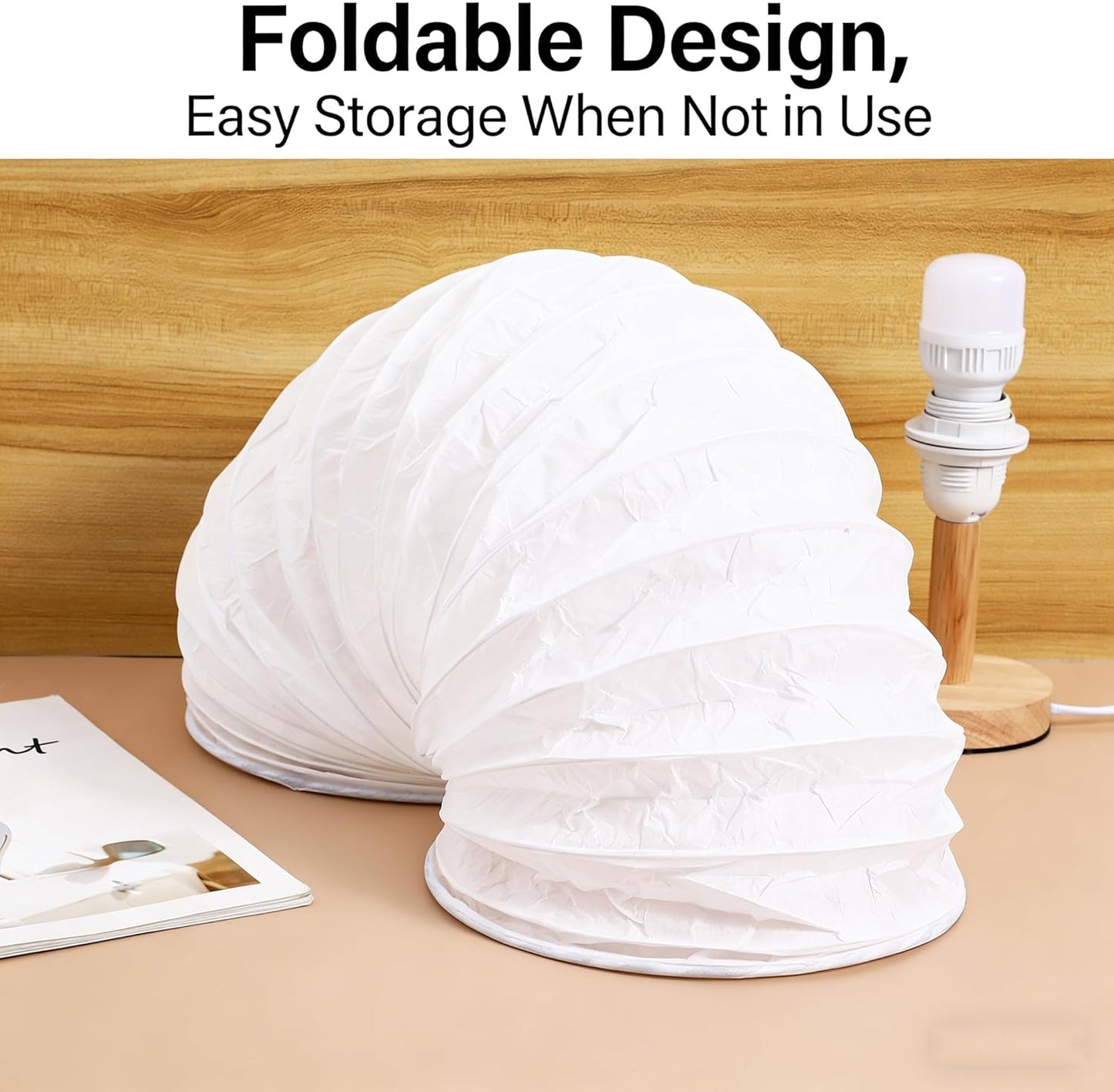 Pantalla papel para lámpara pie repuesto estudio dormitorio