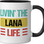 Taza de cerámica Lana negra/blanca