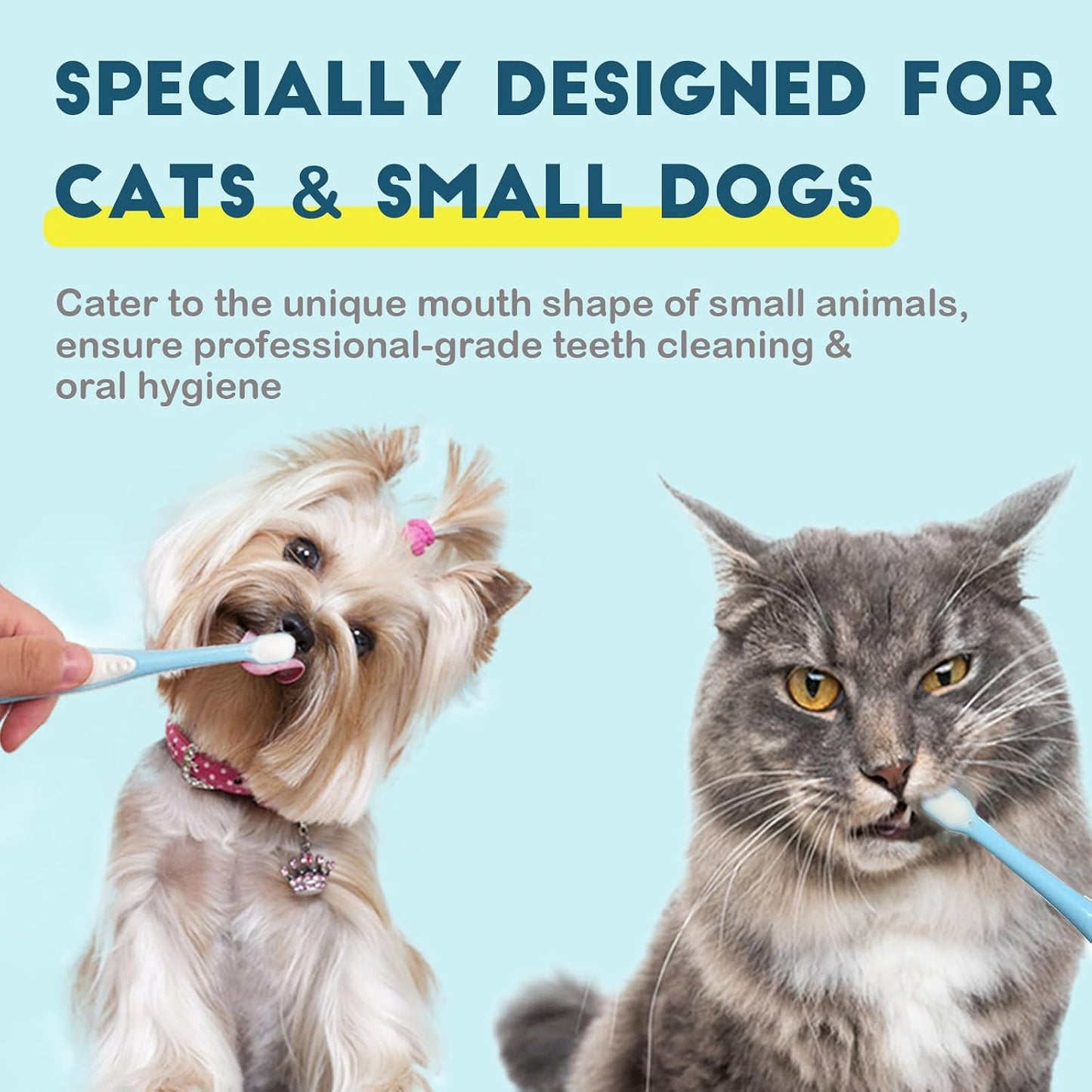 Cepillo dientes perros gatos mini ultra suave