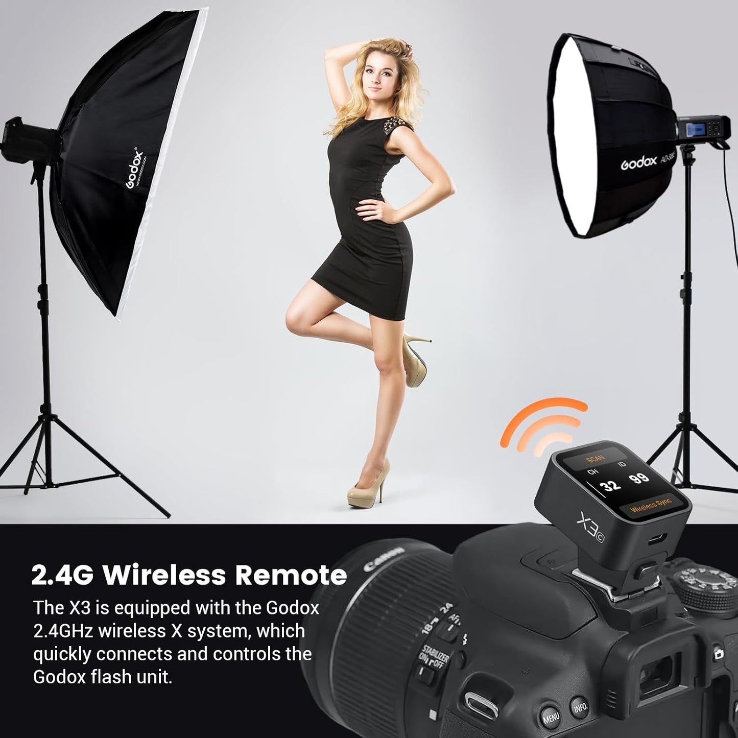Disparador flash inalámbrico Canon HSS 1/8000s con USB-C