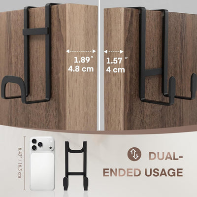 2 Ganchos Pared Resistentes para Puerta Hasta 1-7/8pulg