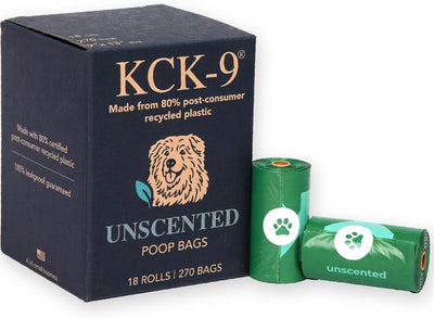 Bolsas excremento perro a prueba fugas 80% reciclado 270 pzas
