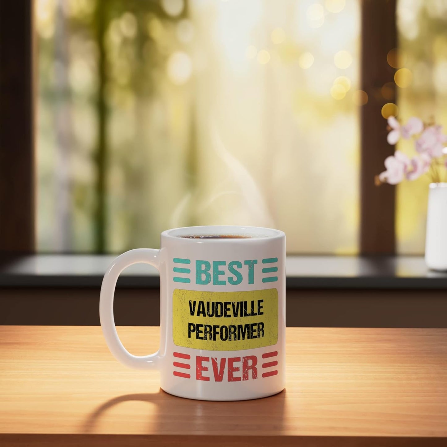 Taza Cerámica Vaudeville Performer Blanca