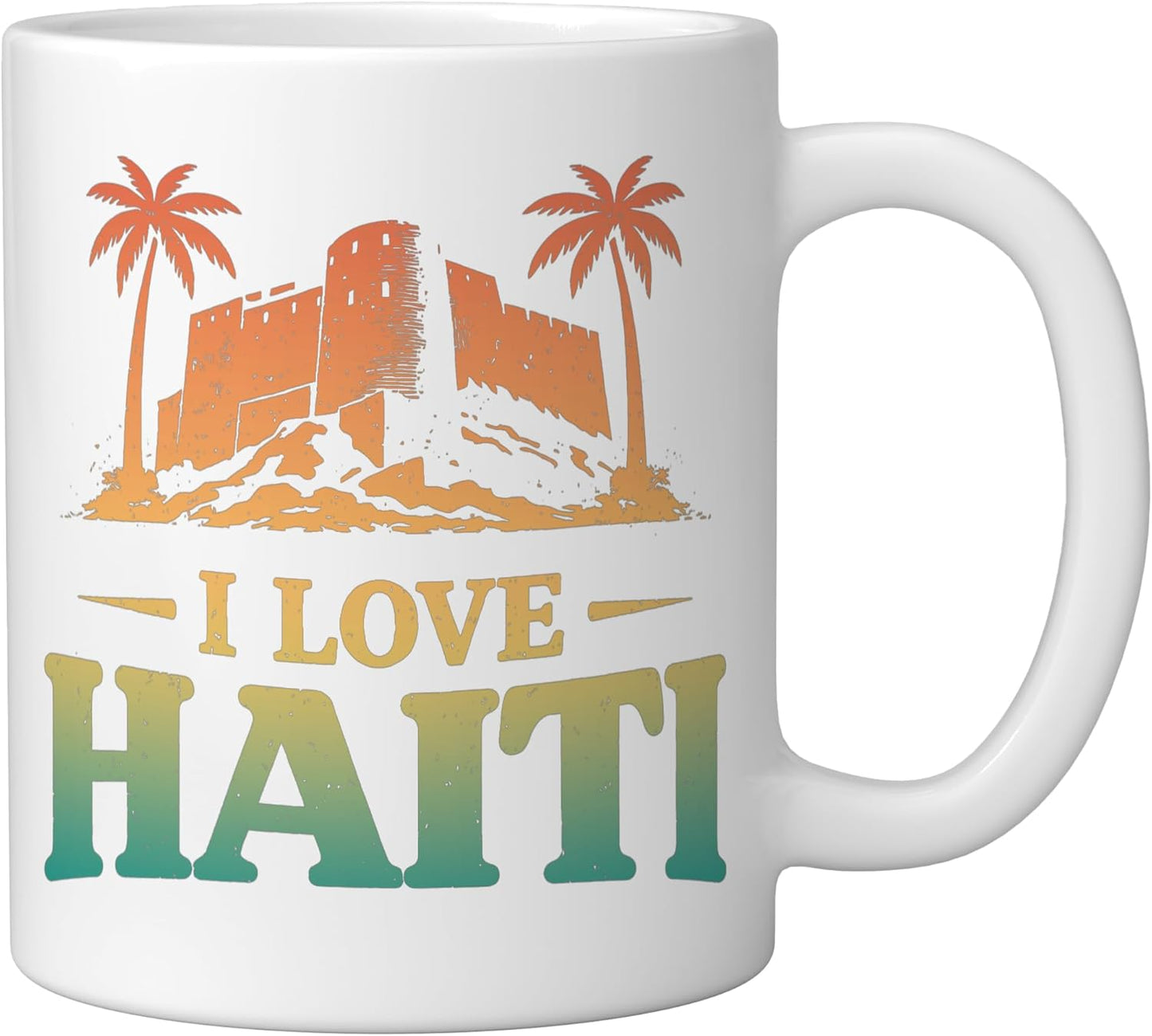 Taza Cerámica Love Haiti Blanca