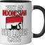 Taza cerámica para Indonesia, negro/blanco