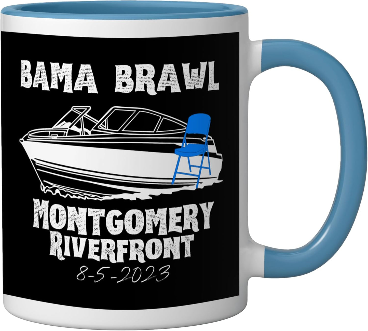 Taza Cerámica Montgomery Alabama Bama Brawl Azul/Blanco