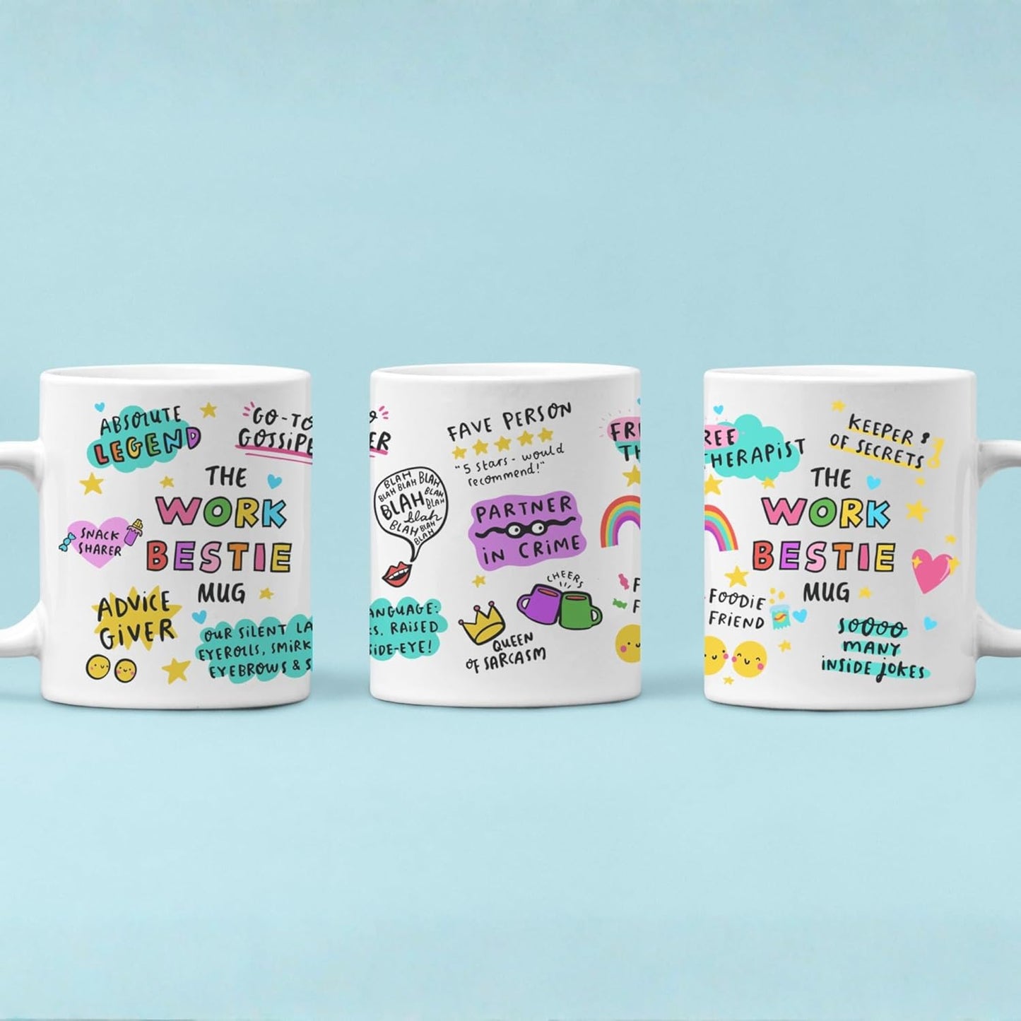 Taza de cerámica para mujer regalo de trabajo y Navidad