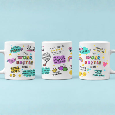 Taza de cerámica para mujer regalo de trabajo y Navidad