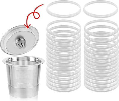 30 Juntas Silicona Recargable K Cup Keurig Reutilizables