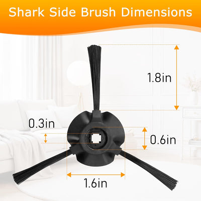 8 Pzas cepillo lateral comp Shark Matrix RV2310