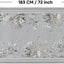 Alfombra pasillo 2x6ft antideslizante lavable mariposas grises