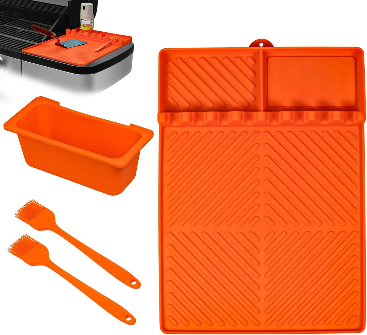 4 Accesorios Parrilla Blackstone Alfombrilla Silicona