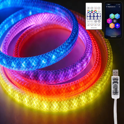 Cuerda luz LED 3M sincronizada con música control remoto