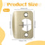 Placa puerta acero inox 2-1/4x1-3/4 pulg set 2 pzas