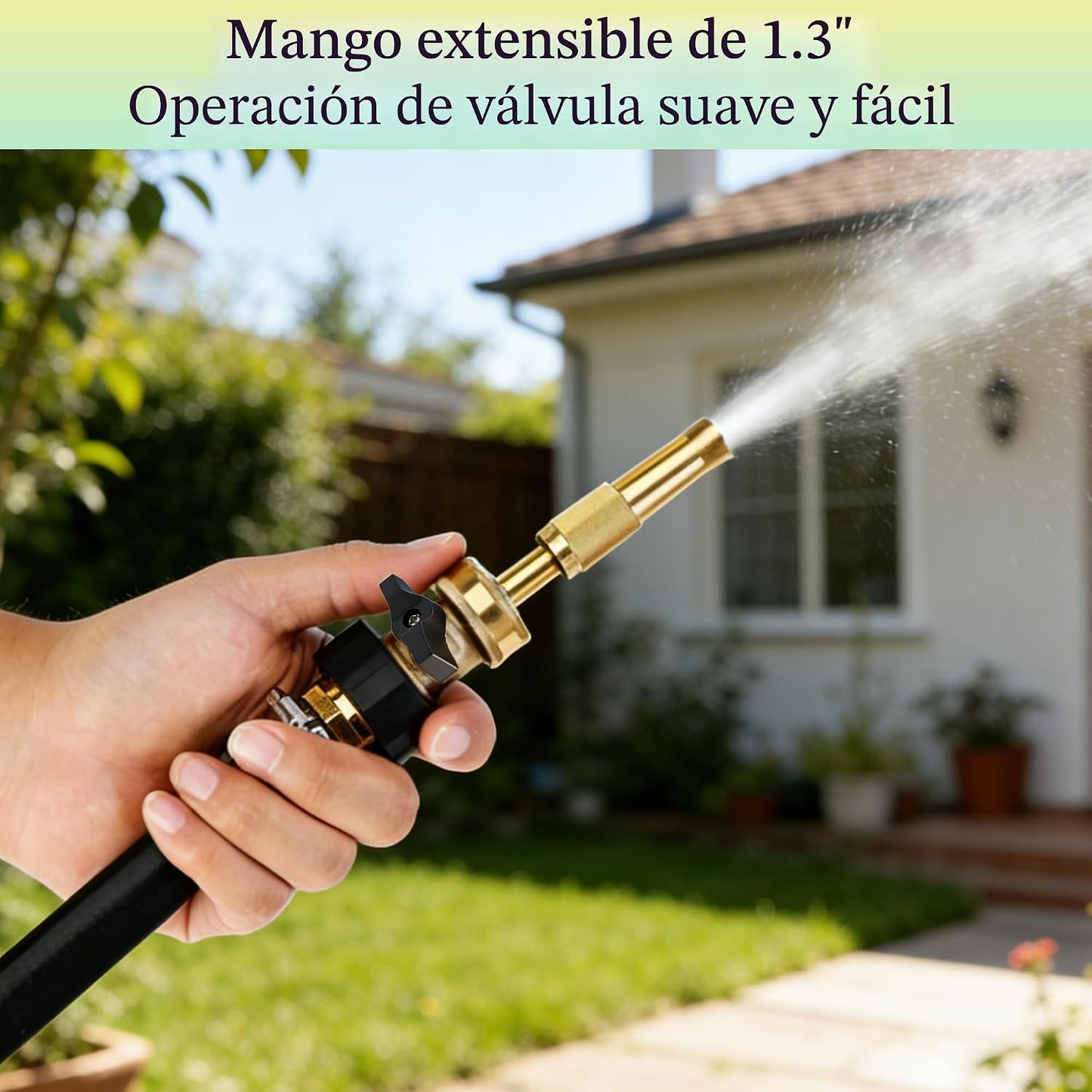 Válvula cierre manguera 3/4pulg set 2 goma negro