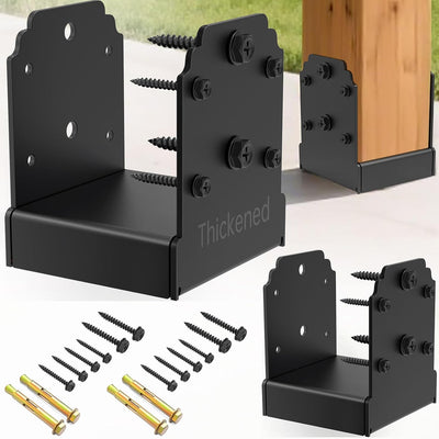 Soporte poste hormigón 6x6pulg 10000lb anclaje cubierta